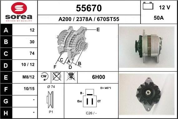 EAI 55670 - Alternator www.molydon.hr