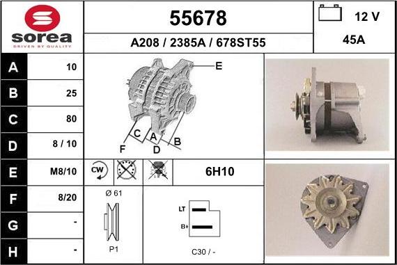 EAI 55678 - Alternator www.molydon.hr