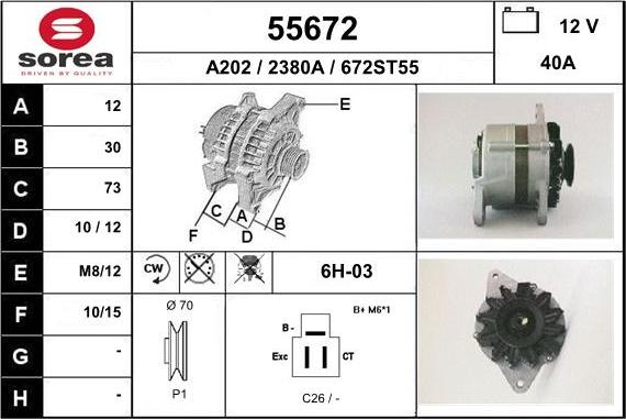 EAI 55672 - Alternator www.molydon.hr