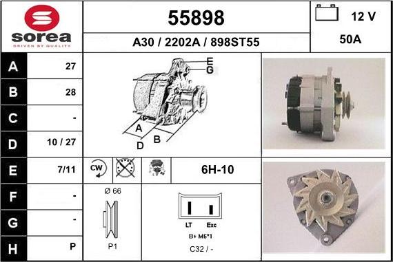 EAI 55898 - Alternator www.molydon.hr