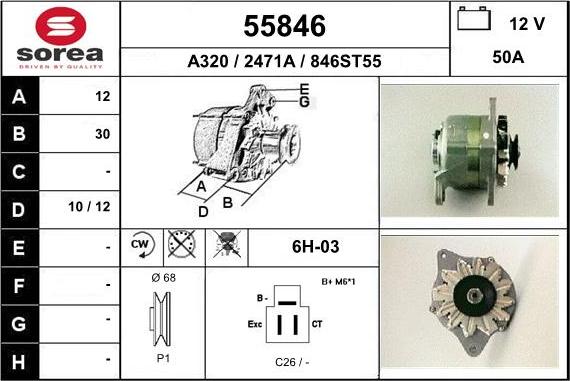 EAI 55846 - Alternator www.molydon.hr