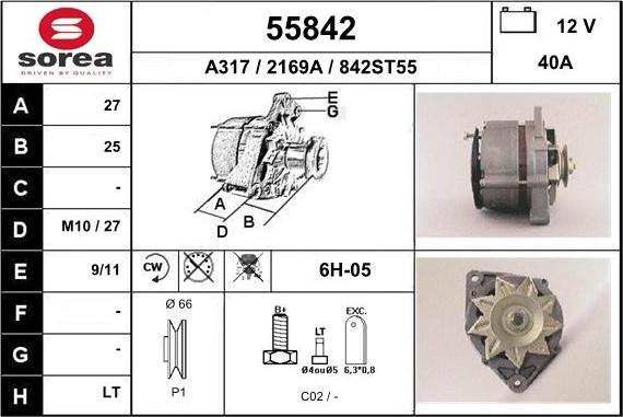 EAI 55842 - Alternator www.molydon.hr