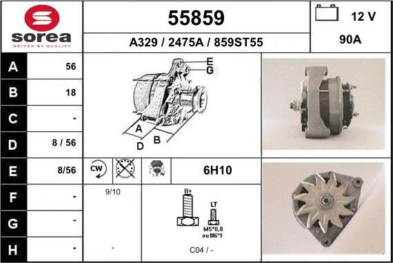 EAI 55859 - Alternator www.molydon.hr