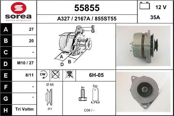 EAI 55855 - Alternator www.molydon.hr