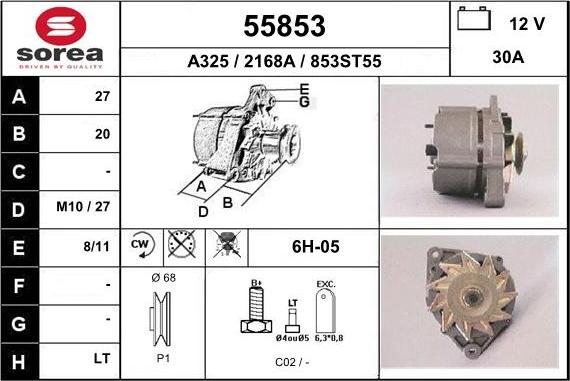 EAI 55853 - Alternator www.molydon.hr