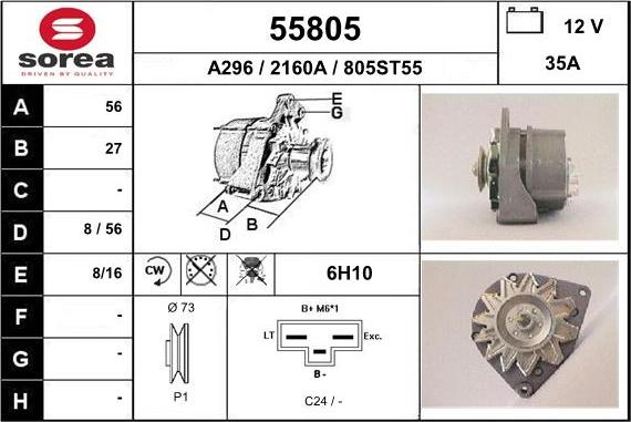 EAI 55805 - Alternator www.molydon.hr