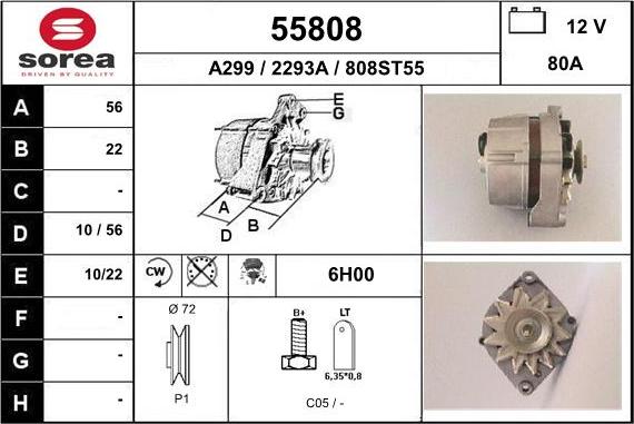 EAI 55808 - Alternator www.molydon.hr