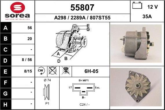 EAI 55807 - Alternator www.molydon.hr