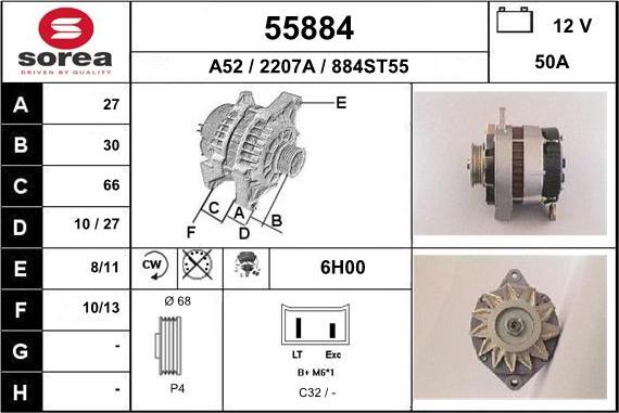 EAI 55884 - Alternator www.molydon.hr