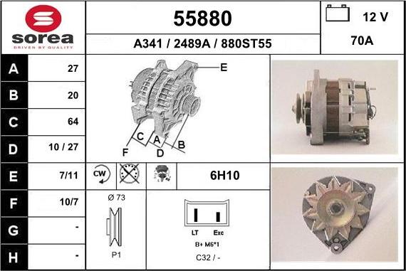 EAI 55880 - Alternator www.molydon.hr