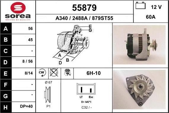 EAI 55879 - Alternator www.molydon.hr