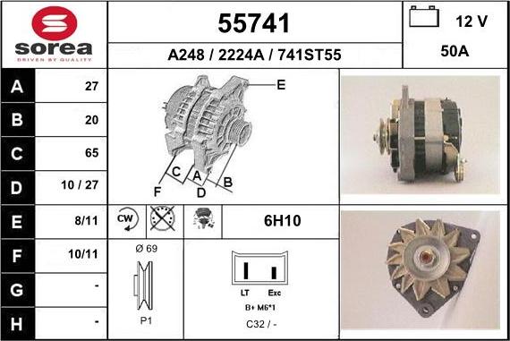 EAI 55741 - Alternator www.molydon.hr