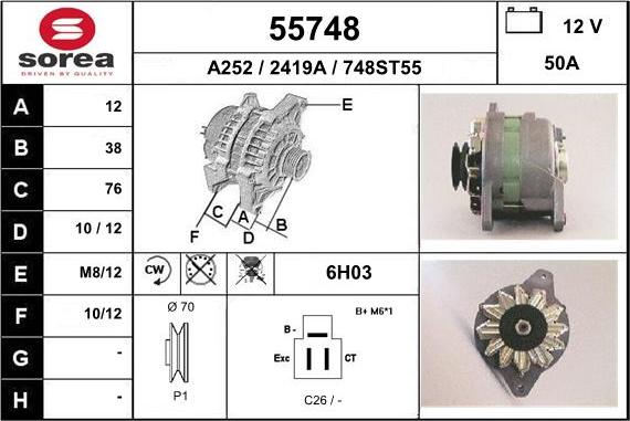 EAI 55748 - Alternator www.molydon.hr