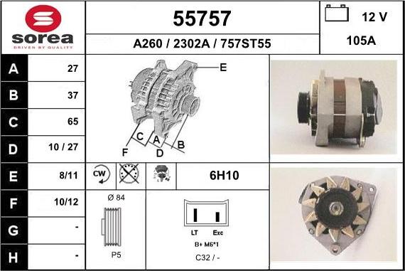 EAI 55757 - Alternator www.molydon.hr