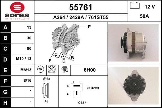 EAI 55761 - Alternator www.molydon.hr