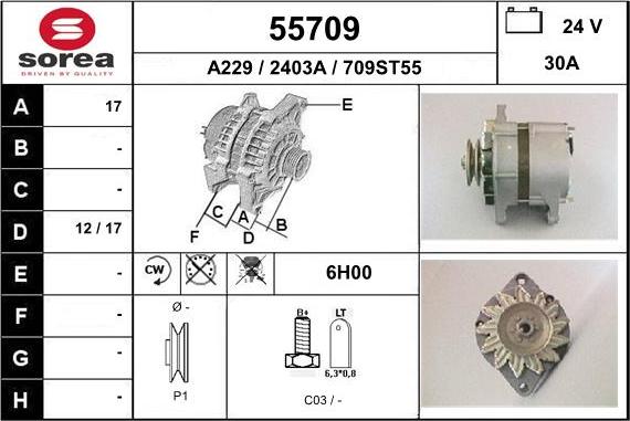 EAI 55709 - Alternator www.molydon.hr