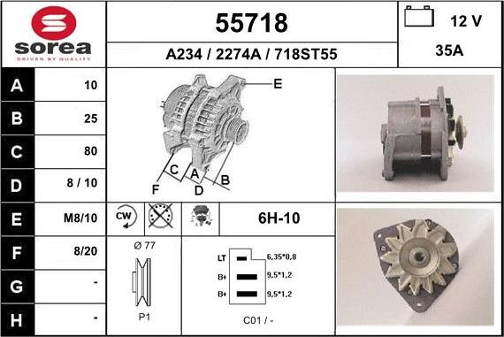 EAI 55718 - Alternator www.molydon.hr