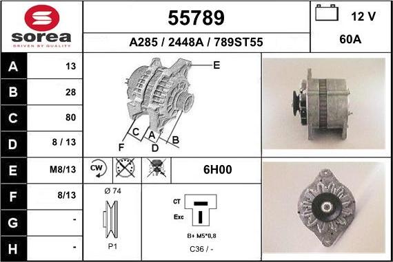 EAI 55789 - Alternator www.molydon.hr