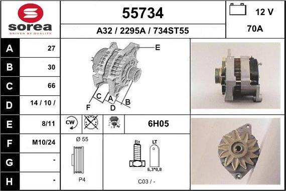 EAI 55734 - Alternator www.molydon.hr