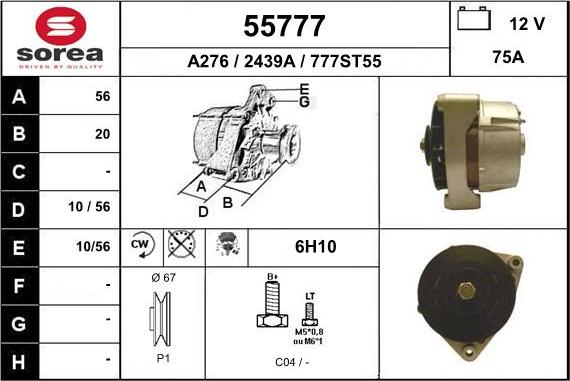 EAI 55777 - Alternator www.molydon.hr