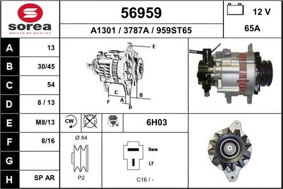 EAI 56959 - Alternator www.molydon.hr