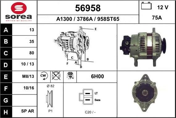 EAI 56958 - Alternator www.molydon.hr