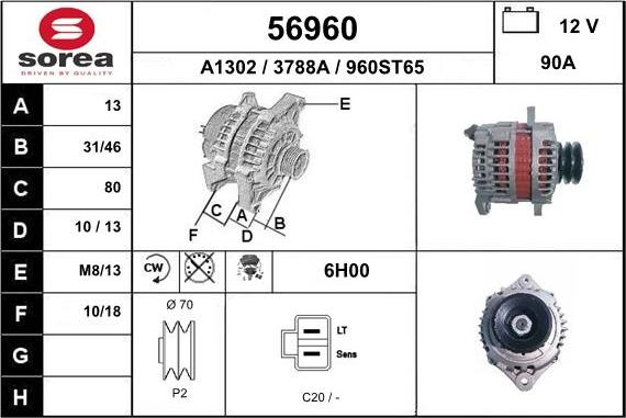 EAI 56960 - Alternator www.molydon.hr