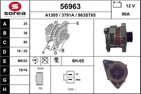 EAI 56963 - Alternator www.molydon.hr