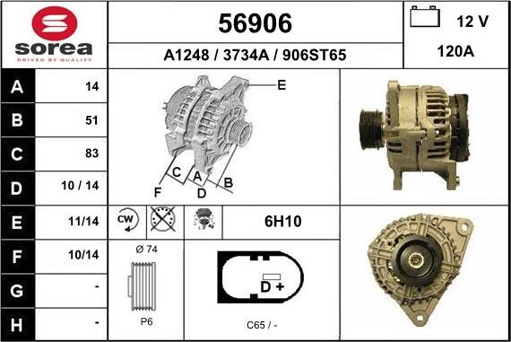 EAI 56906 - Alternator www.molydon.hr