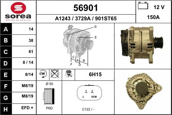 EAI 56901 - Alternator www.molydon.hr