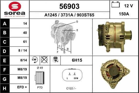 EAI 56903 - Alternator www.molydon.hr