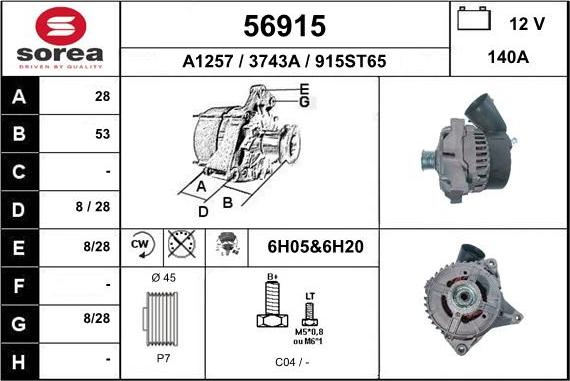 EAI 56915 - Alternator www.molydon.hr