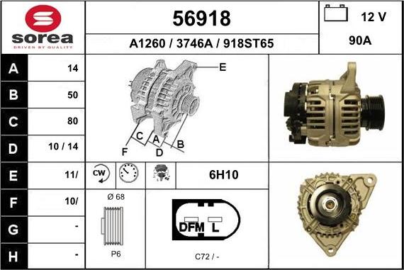 EAI 56918 - Alternator www.molydon.hr