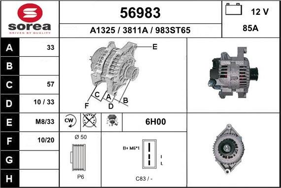 EAI 56983 - Alternator www.molydon.hr