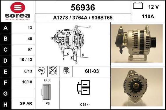 EAI 56936 - Alternator www.molydon.hr