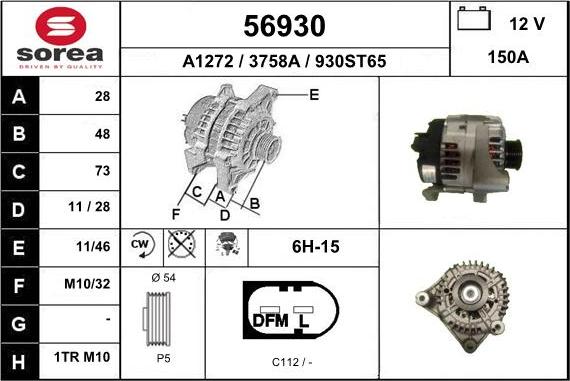 EAI 56930 - Alternator www.molydon.hr