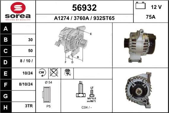 EAI 56932 - Alternator www.molydon.hr