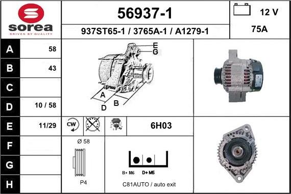 EAI 56937-1 - Alternator www.molydon.hr