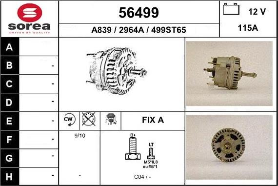 EAI 56499 - Alternator www.molydon.hr