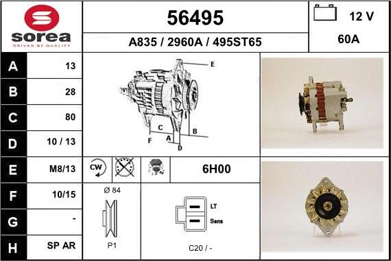 EAI 56495 - Alternator www.molydon.hr