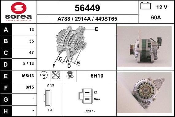 EAI 56449 - Alternator www.molydon.hr