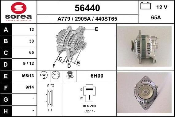 EAI 56440 - Alternator www.molydon.hr