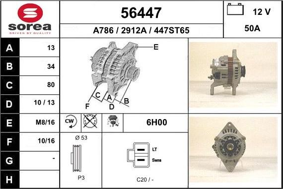 EAI 56447 - Alternator www.molydon.hr