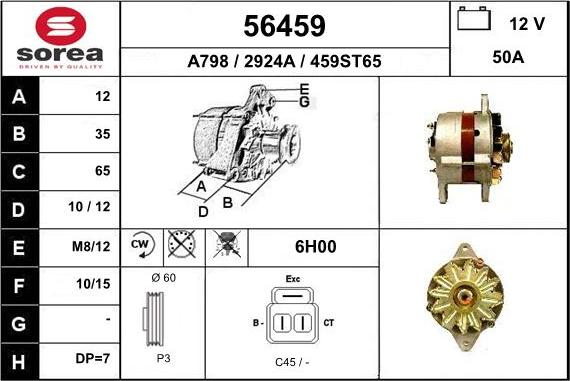 EAI 56459 - Alternator www.molydon.hr