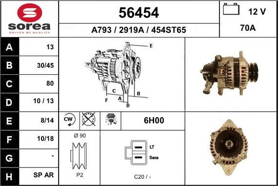 EAI 56454 - Alternator www.molydon.hr