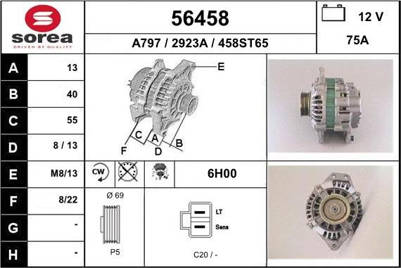 EAI 56458 - Alternator www.molydon.hr