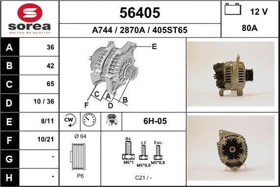 EAI 56405 - Alternator www.molydon.hr