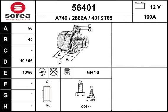 EAI 56401 - Alternator www.molydon.hr