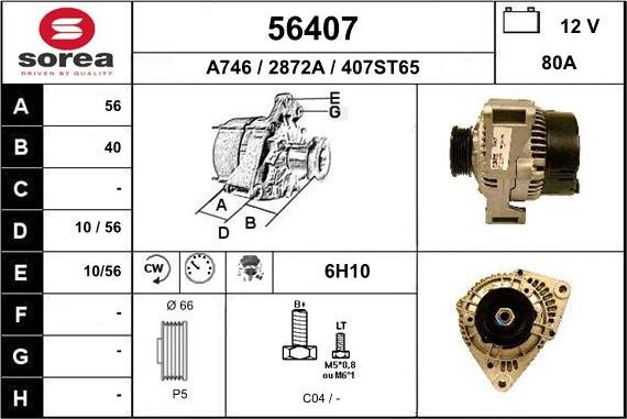 EAI 56407 - Alternator www.molydon.hr