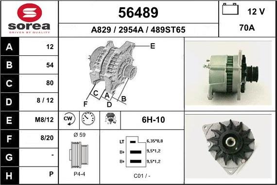 EAI 56489 - Alternator www.molydon.hr